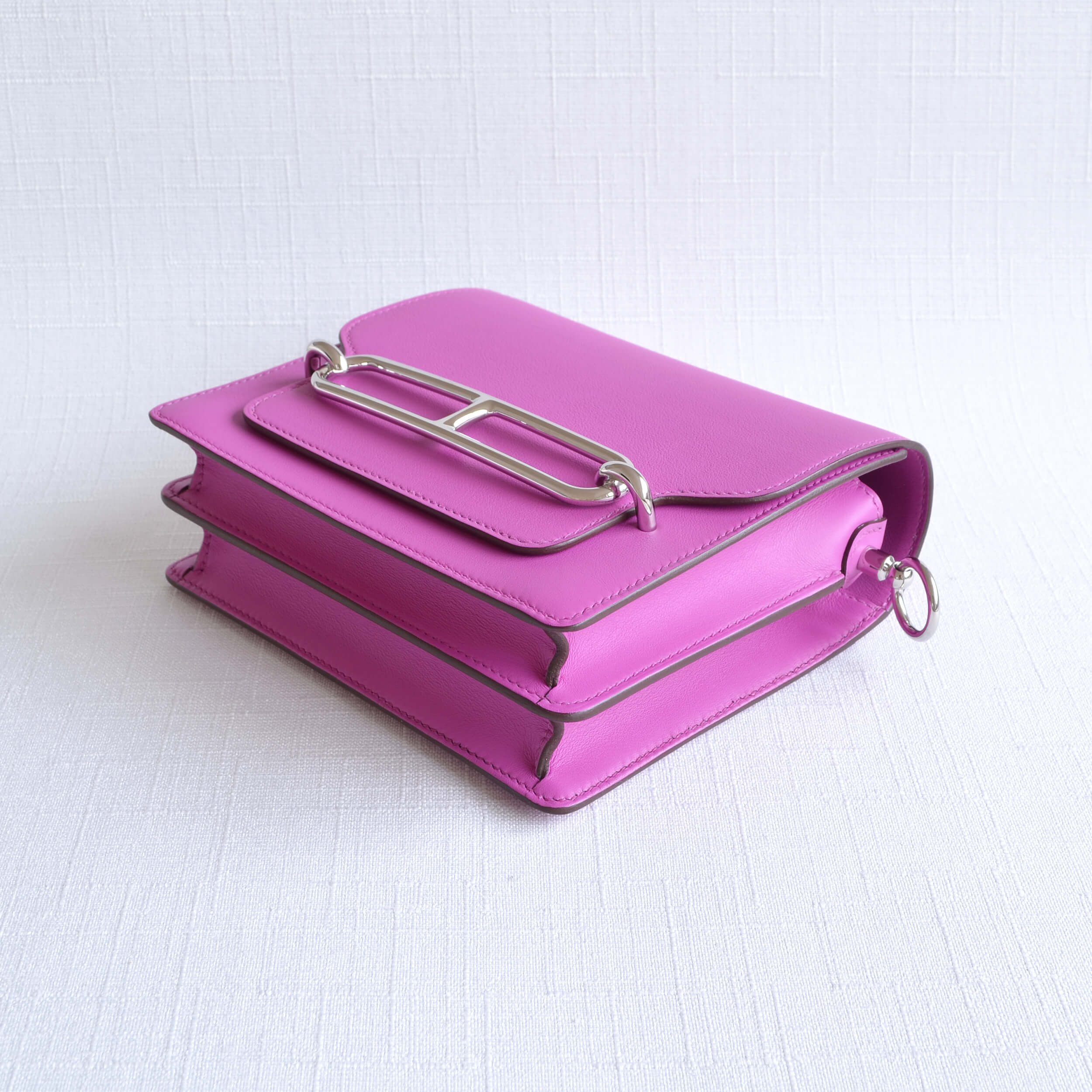 Hermès Roulis Mini Leder Handtasche Magnolia Second Hand 22449 3
