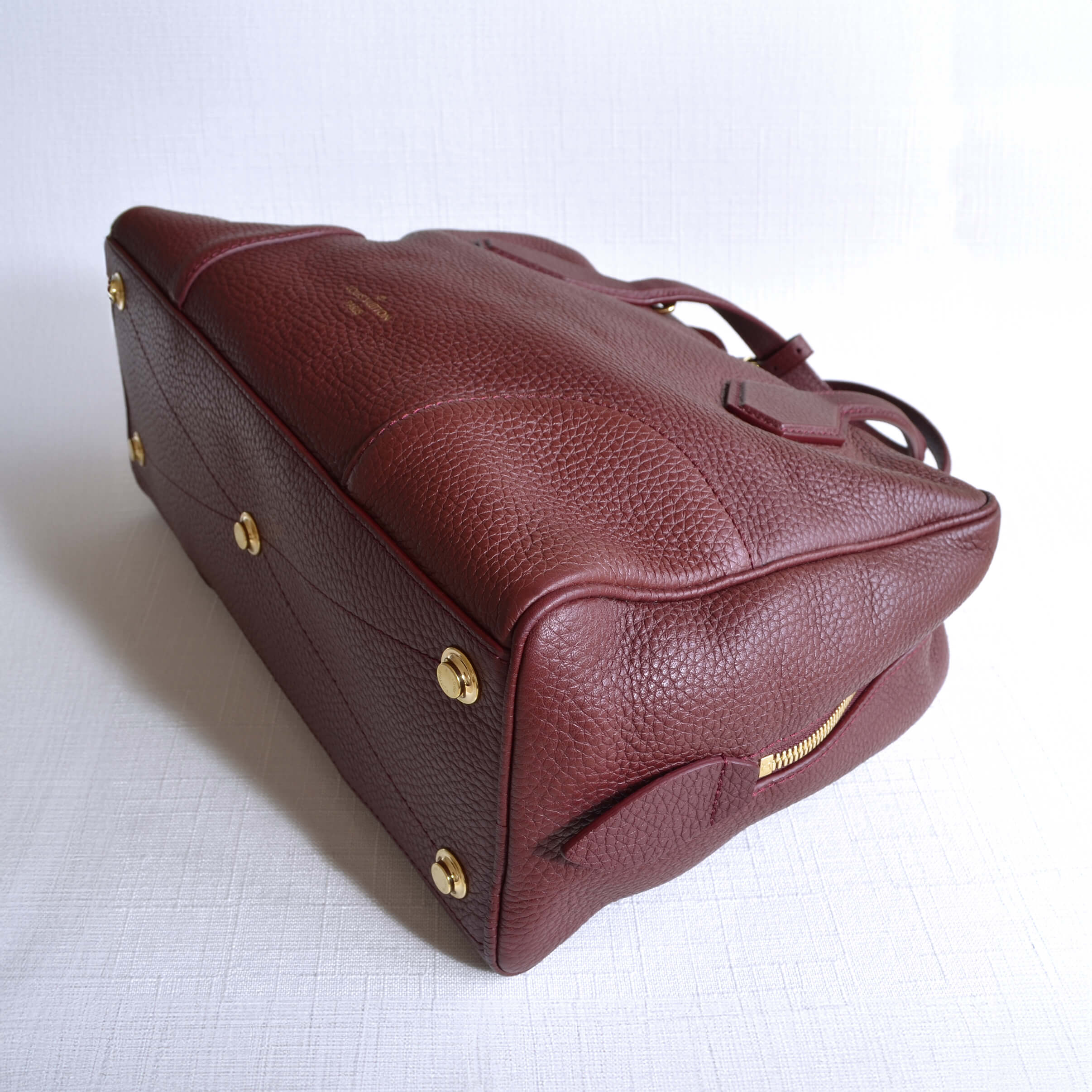 Louis Vuitton Dora Soft MM Leder Handtasche Bordeaux Second Hand 22391 5