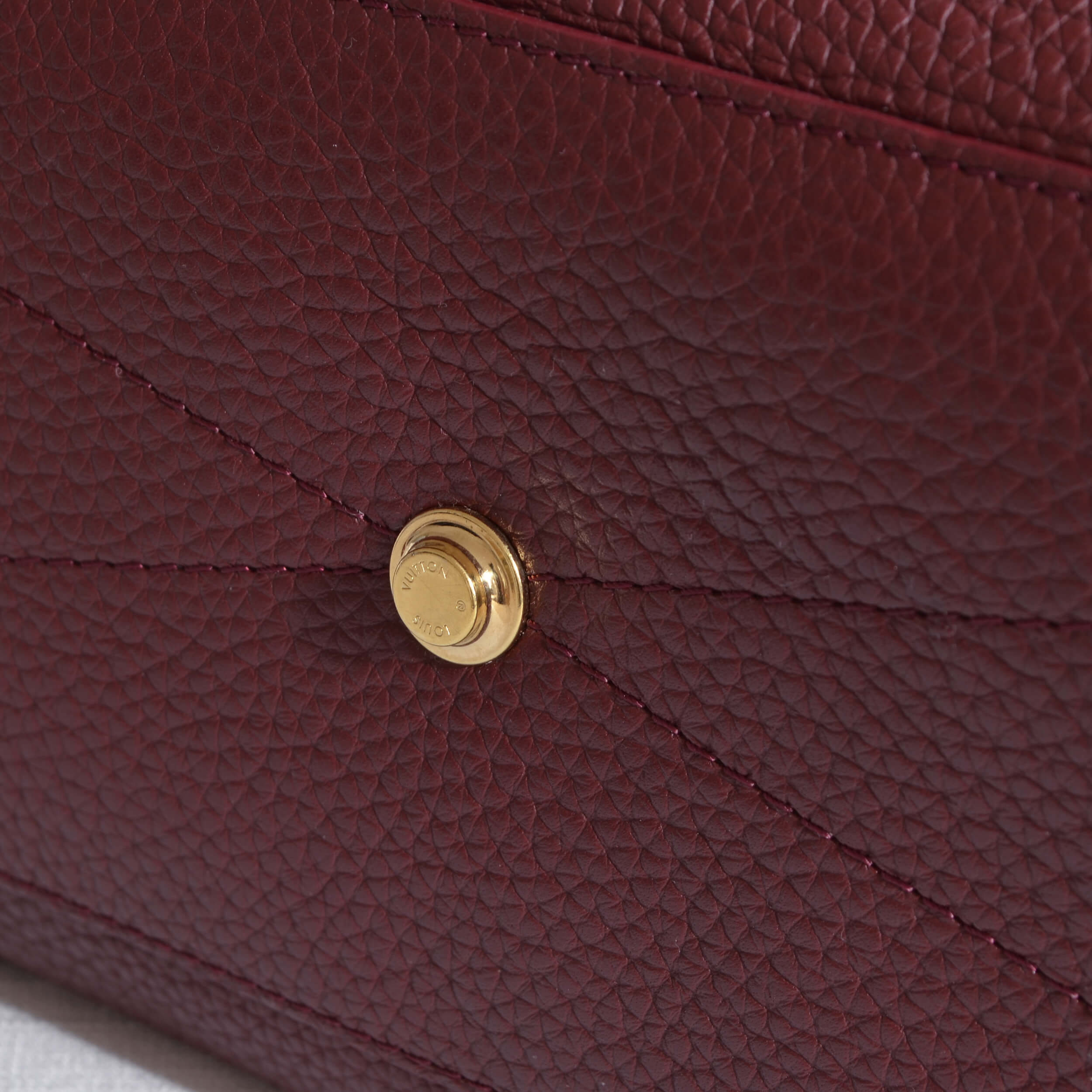 Louis Vuitton Dora Soft MM Leder Handtasche Bordeaux Second Hand 22391 6