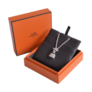 Hermès Halskette Anhänger Amulettes Kelly Silber Second Hand 22598 0