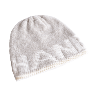 CHANEL Kaschmir Beanie Mütze Cashmere Beige Weiß 21 Kollektion Second Hand 12516 1
