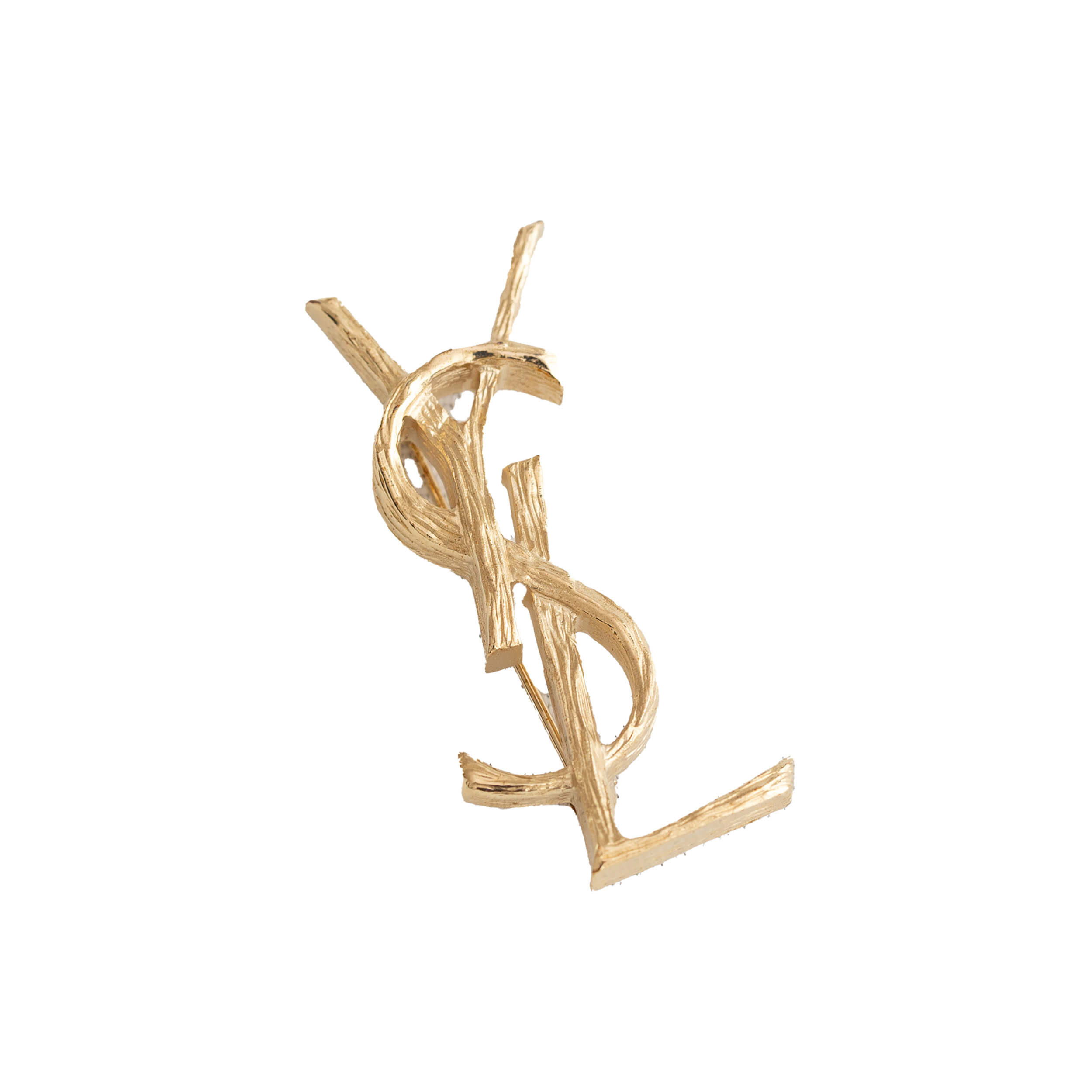 Saint Laurent Cassandre Brosche Gold Pre-Loved 32544 1