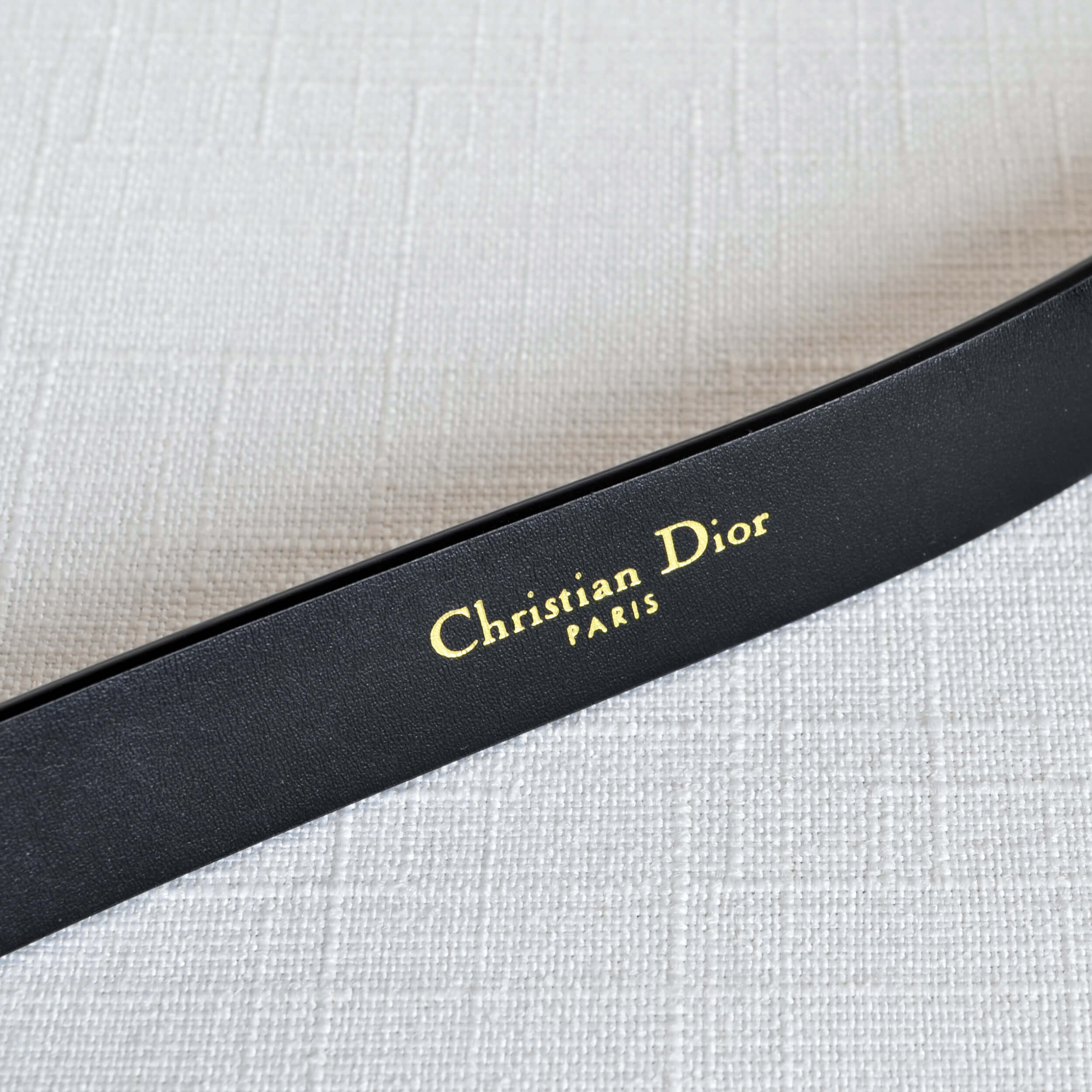 Dior Saddle Gürtel Belt 20 mm Leder Gürtel Schwarz Pre-Loved 62546 5