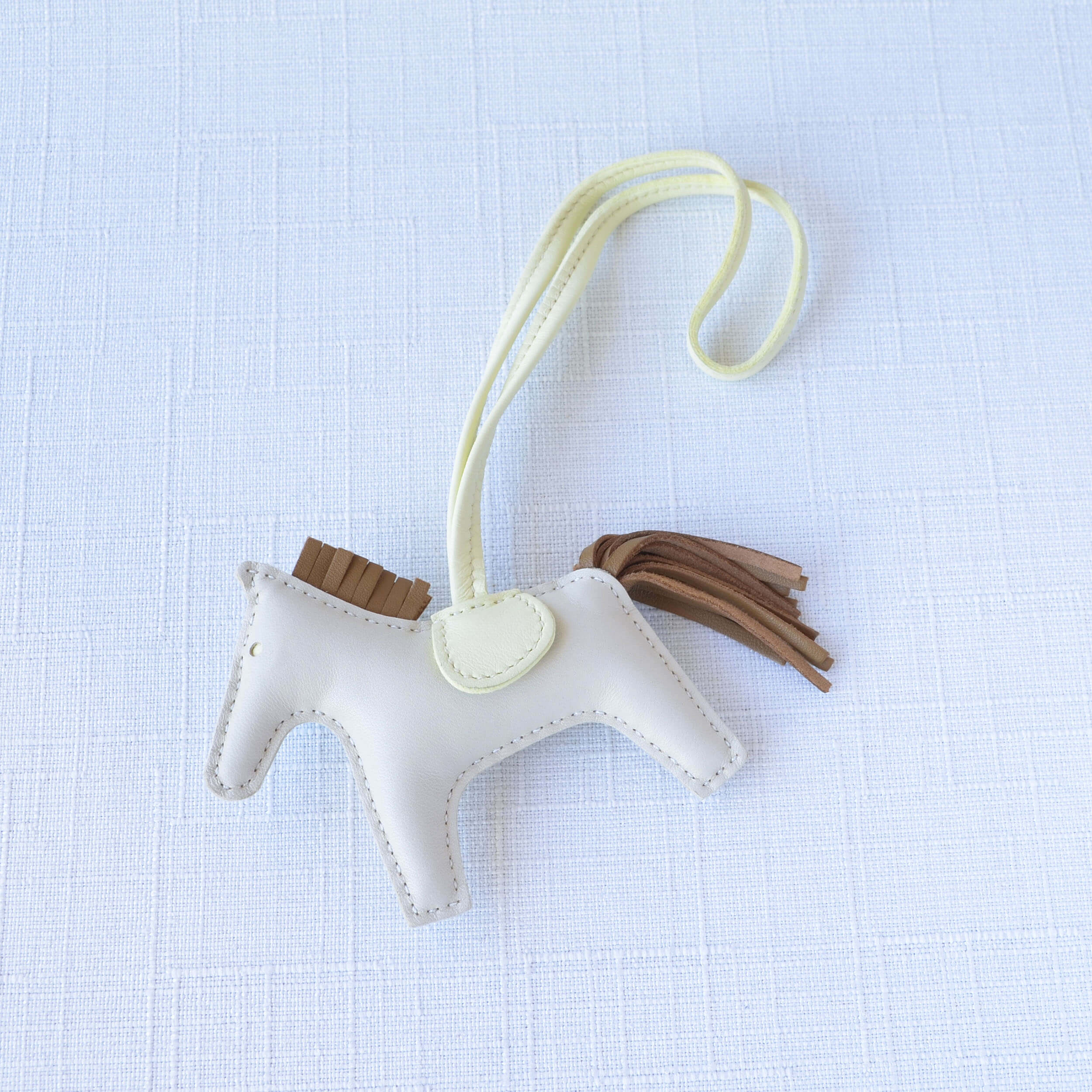 Hermès Rodeo Bag Charm PM Taschenanhänger Leder Pre-Loved 12632 2