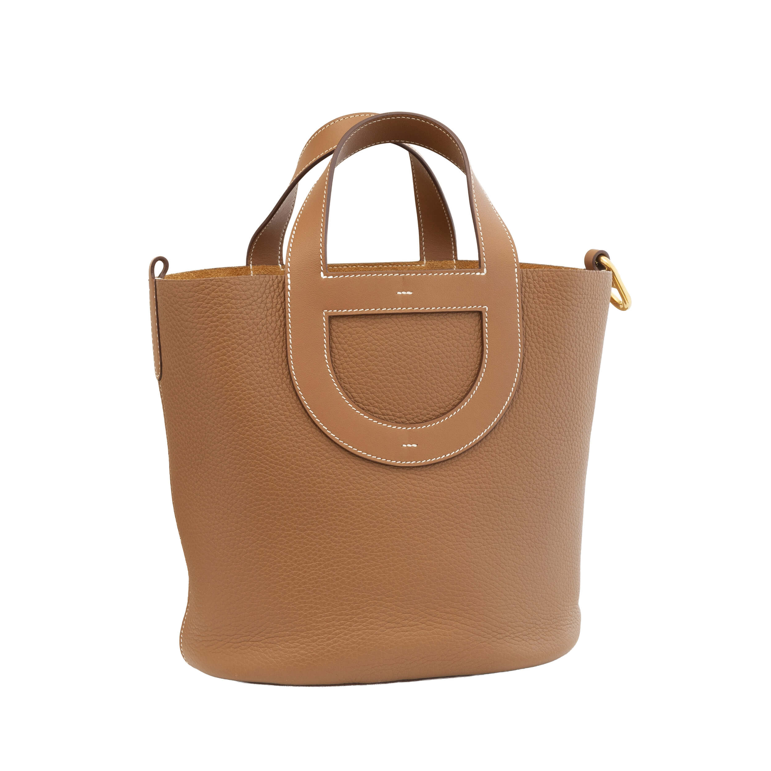 Louis Vuitton In The Loop 23 Leder Handtasche Braun Gold Pre-Loved 12631 0