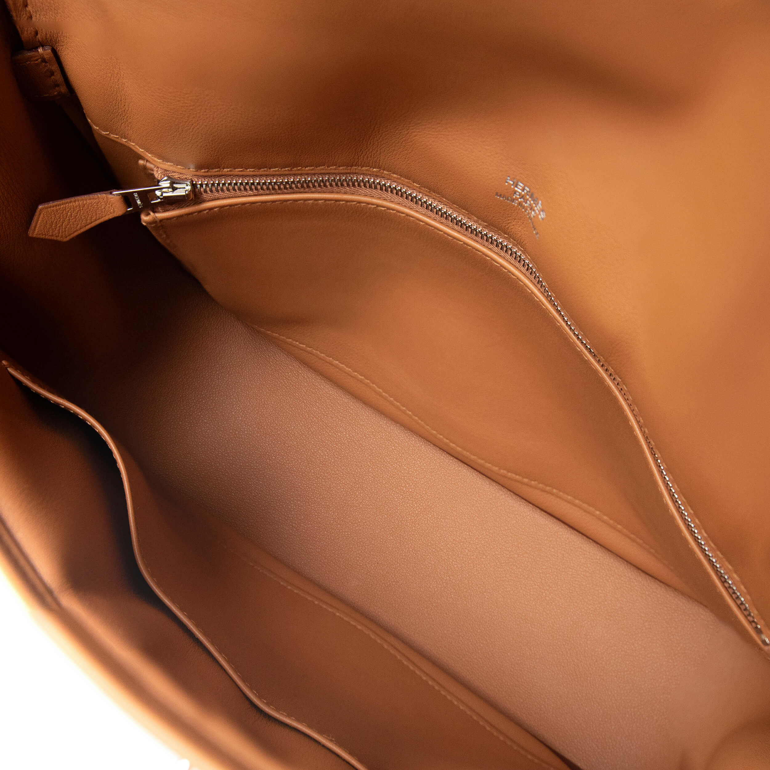 Hermès Berline 28 Swift Leder Handtasche Gold Palladium Pre-Loved 22634 5