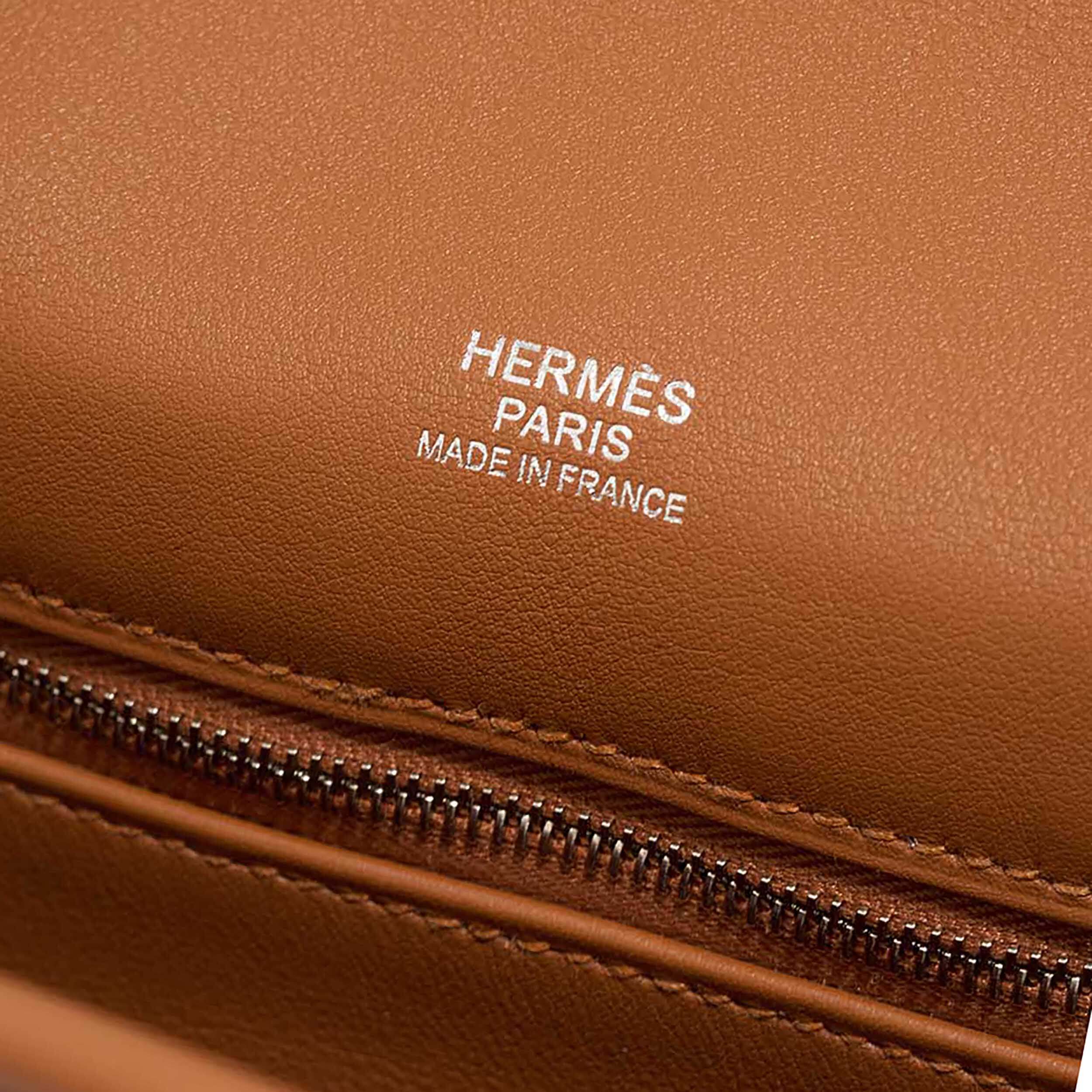 Hermès Berline 28 Swift Leder Handtasche Gold Palladium Pre-Loved 22634 6