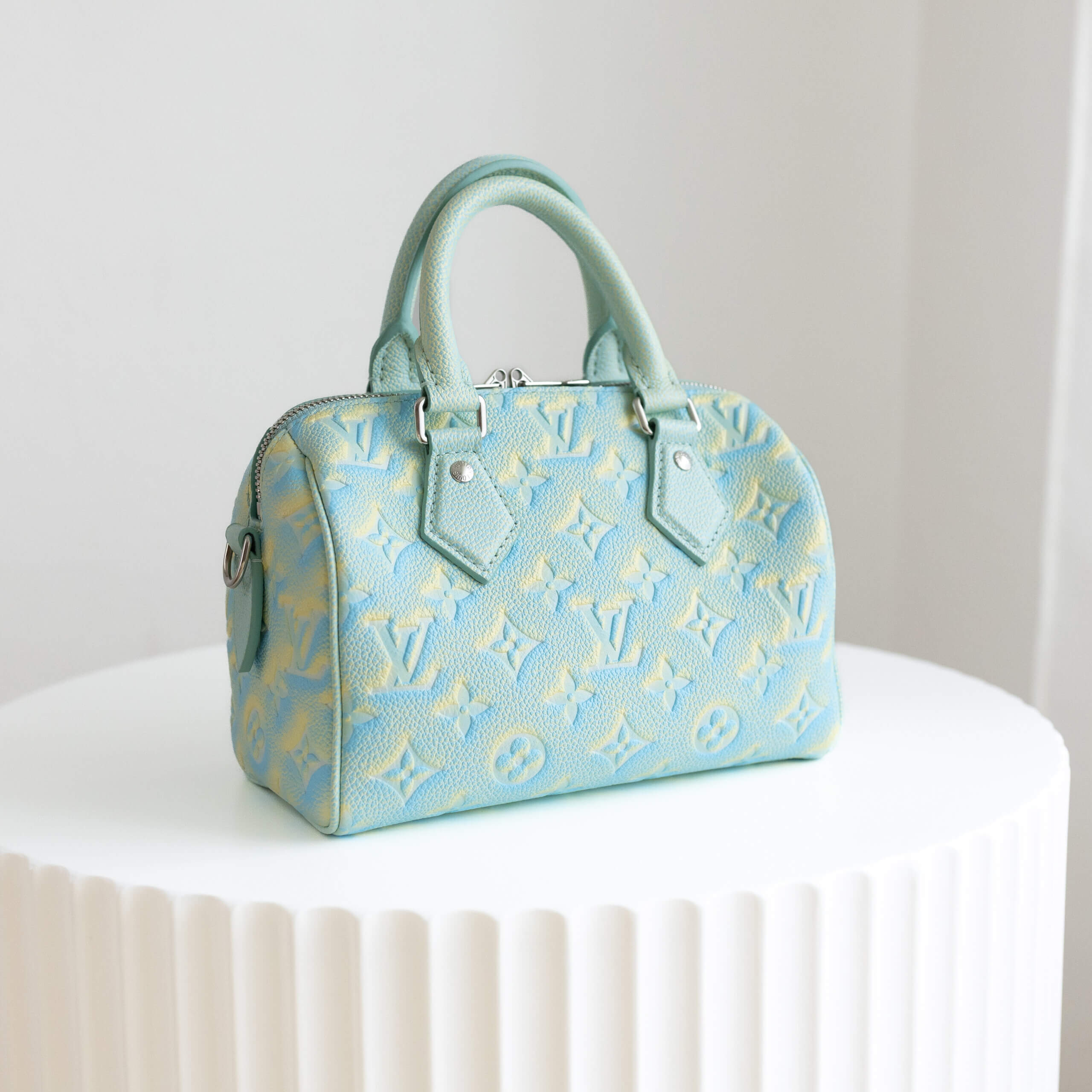 Louis Vuitton Speedy 20 Bandouliere Stardust Vert d´eau Wassergrün Pre-Loved 42622 1