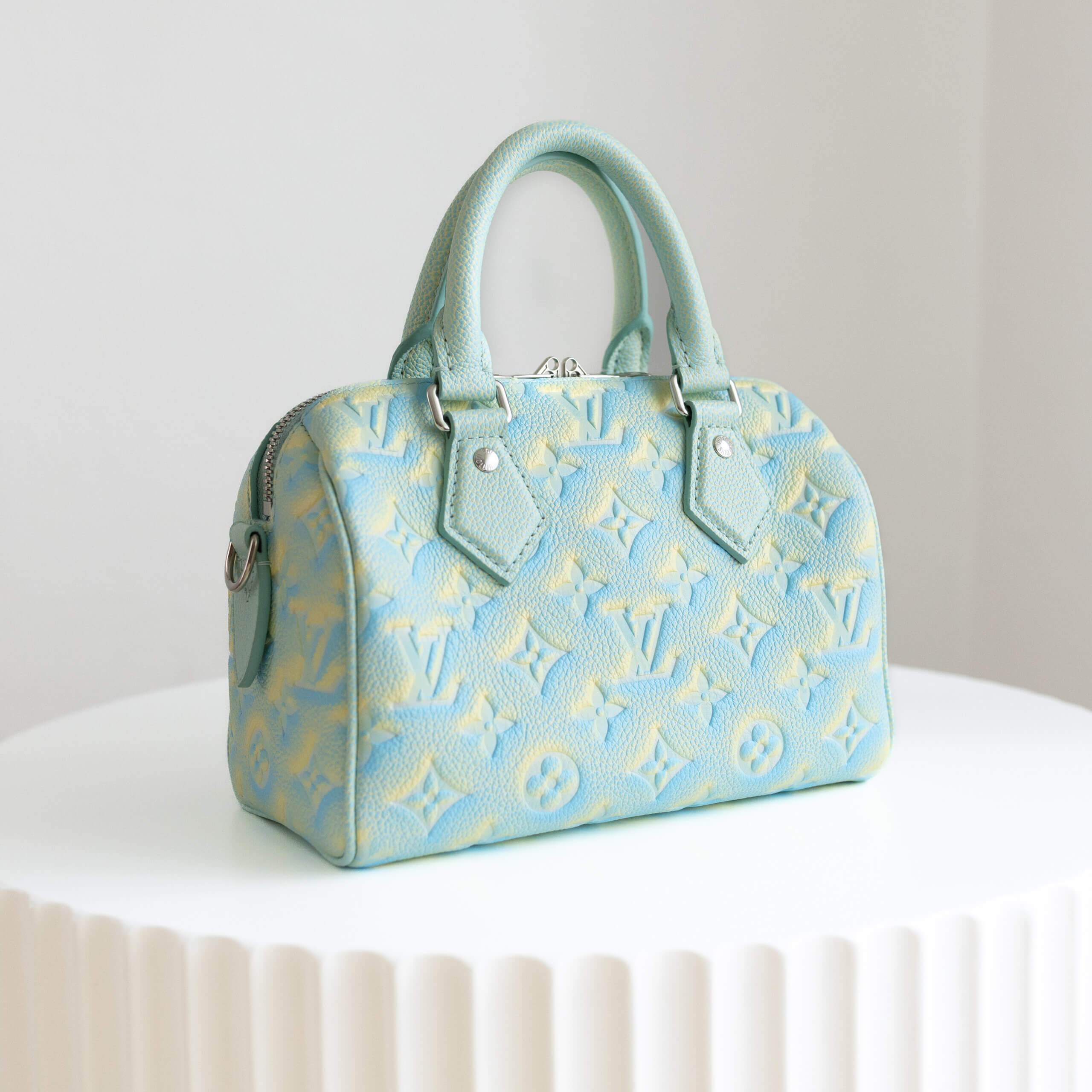 Louis Vuitton Speedy 20 Bandouliere Stardust Vert d´eau Wassergrün Pre-Loved 42622 2